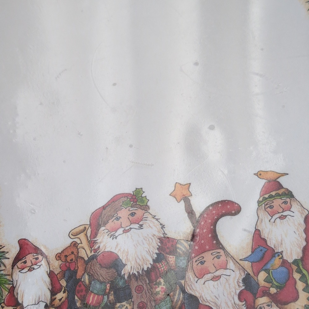 Vtg 90s Main Street Press Santa Gnome Elves Notepad Christmas Debi Hron Folk Art - Picture 6 of 9